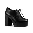 thumbnail image 1 of Unique Bargains Women's Platform High Block Heel Ankle Boots, 1 of 8