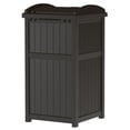thumbnail image 3 of Suncast Outdoor Trash Hideaway – Resin Patio & Deck Bin – Java, 3 of 4