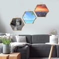 thumbnail image 4 of simhoa Hanging Metal Glass Vintage Hexagon Photo Picture Frame Keepsake Black, 4 of 8
