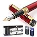thumbnail image 3 of Dryden Designs Fountain Pen - Medium Nib | Includes 24 Ink Cartridges (12 Black 12 Blue) and Ink Refill Converter | Calligraphy Pen, Consistent Writing, Smooth Flow -Royal Red, 3 of 4
