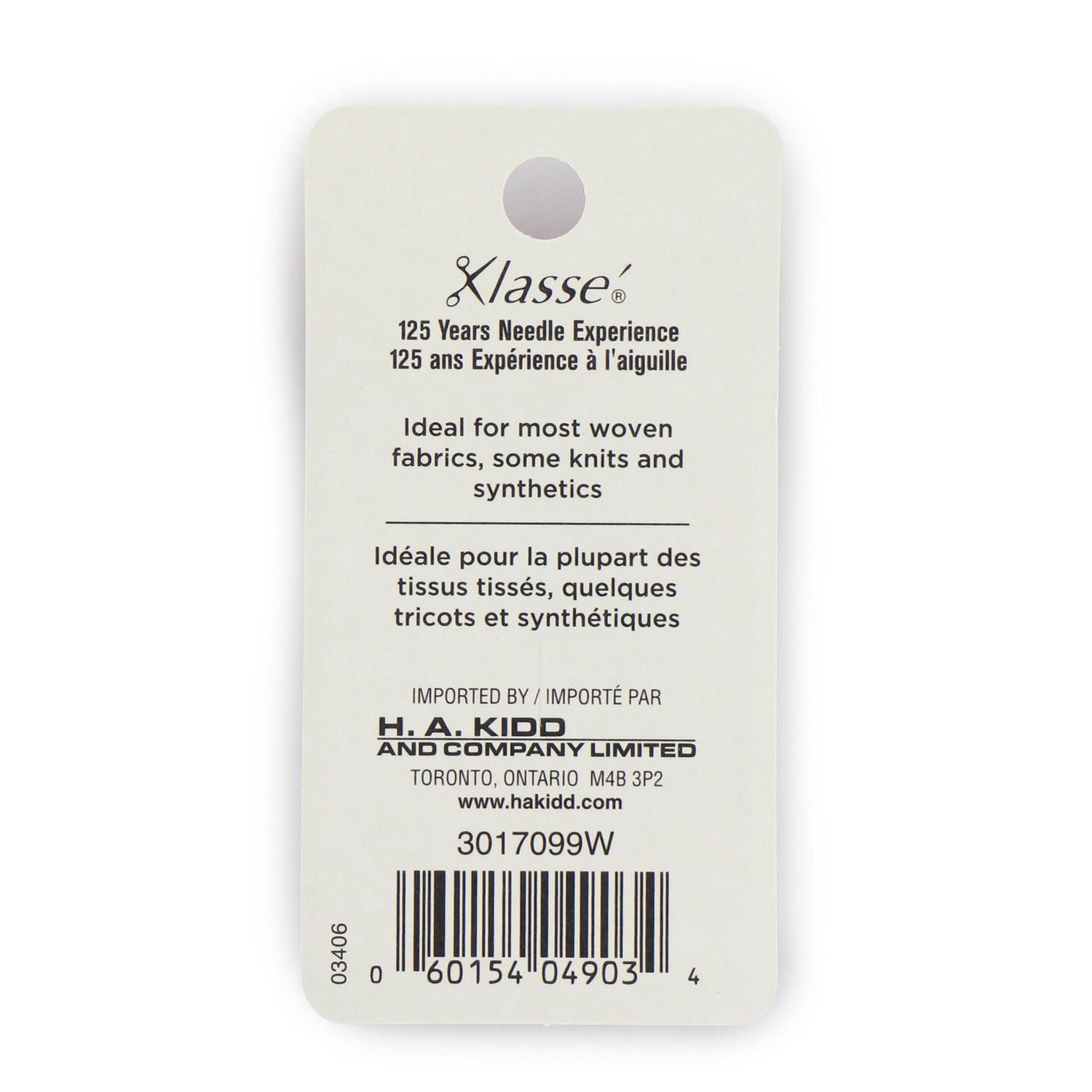 KLASSE´ Universal Sharps Needles, Assorted Sizes 2-70/10, 2-80/12, 1-90/14
