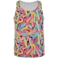 thumbnail image 1 of Halloween Sour Gummy Worms All Over Adult Tank Top, 1 of 2