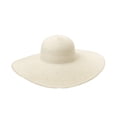 thumbnail image 1 of WZXFASHION Summer Solid Color Fashion Rhinestone14cm Oversized Sun Hat Ladies Beach Hat Travel Foldable Hat Clothing Shoes & Accessories White1 One Size, 1 of 5