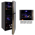 thumbnail image 2 of Koolatron 45 Bottle Dual Zone Wine Cooler Freestanding Wine Fridge, 2 of 9