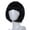 Black, variant on Riforla Masquerade Small Roll Bang Short Straight Hair Wig BU Wigs for Women Blue