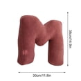 thumbnail image 2 of Decorative English Alphabet Letter Pillows Set - Soft Throw Cushions for Sofa, Bed, Car Interior Decor (38x30cm), 2 of 7