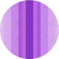 thumbnail image 1 of Ahgly Tapis Rond Lavable en Machine Intérieur Transitionnel Violet Violet, 5 Pieds Rond, 1 of 7