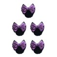 thumbnail image 2 of Decodeary Professional Hair Plate Mesh Pocket Practical Snood Net Elegant And Professional Two-Bows-purple 5Set, 2 of 6