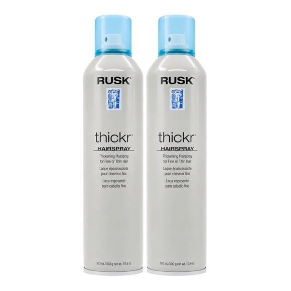 Rusk Thickr Thickening Hairspray for Fine Hair 10.6 Oz (Pack of 2)