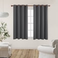 thumbnail image 1 of Deconovo Rideaux Occultants 2 Panneaux Stores Assombrissants Rideaux Isolés Thermiques Rideaux de Fenêtre pour Chambre 55x63 Pouces Gris Foncé, 1 of 5