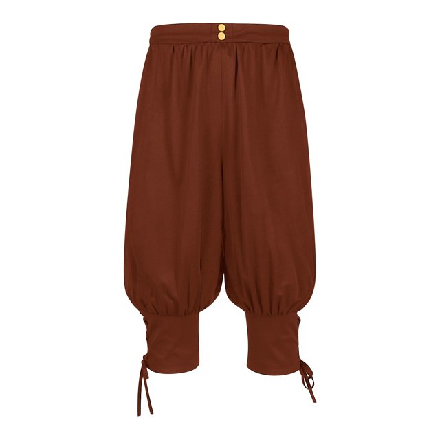 TIMIFIS Men's Ankle Banded Pants Medieval Pirate Costume Trousers Renaissance Gothic Pants-WineFall