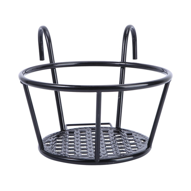 AMERTEER Holder Planter Railing Balcony Hangingflower Pot Metal Stand Pots Fence Flowerpot Planters Over Potted Rail Deck Rack