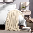 thumbnail image 5 of Bare Home Microplush Fleece Blanket - 300 GSM - Fuzzy Microfleece - Soft & Plush - Full/Queen, Oyster, 5 of 5