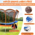 thumbnail image 4 of Gymax 10FT Recreation Trampoline w/ Exclusive Flower Shape Enclosure Net Orange, 4 of 8