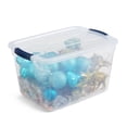 thumbnail image 4 of Rubbermaid Cleverstore 32 Quart Plastic Storage Tote Container w/ Lid (12 Pack), 4 of 6