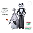 thumbnail image 2 of Halloween Inflatable Jack Skellington and Zero Scene, 2 of 5