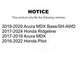 thumbnail image 2 of Transit Auto Front Coated Drilled Slotted Disc Brake Rotors and Ceramic Pads Kit for Car Honda Pilot Ridgeline Acura MDX KDC-100220, 2 of 11
