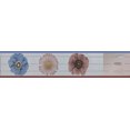 thumbnail image 3 of Bordure de Papier Peint Floral à Fleurs Beige Brun Mauve Pelable et Autocollante, Design Rétro, Rouleau 33 Pi x 4 Po, Autocollant, 3 of 4