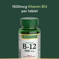 thumbnail image 2 of NATURE'S BOUNTY Vitamine B-12, à Libération Prolongée, Aide au Métabolisme Énergétique, Aide à la Formation des Globules Rouges, Aide à Prévenir une Carence en Vitamine B-12, Aide le Système Immunitaire, Comprimés 80, 2 of 6