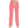 thumbnail image 1 of FAIWAD Pantalon de Pyjama Femme Décontracté Confortable Ample Pantalon de Maison Extensible à Cordon Bas de Pyjama Pantalon Tenue d'Intérieur, 1 of 5