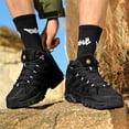 thumbnail image 3 of YOURDIARY Bottes de Randonnée Mi-Hautes en Maille pour Homme, Travail, Plein Air, Randonnée, Backpacking, Alpinisme, Chaussures Légères, Taille, 3 of 8