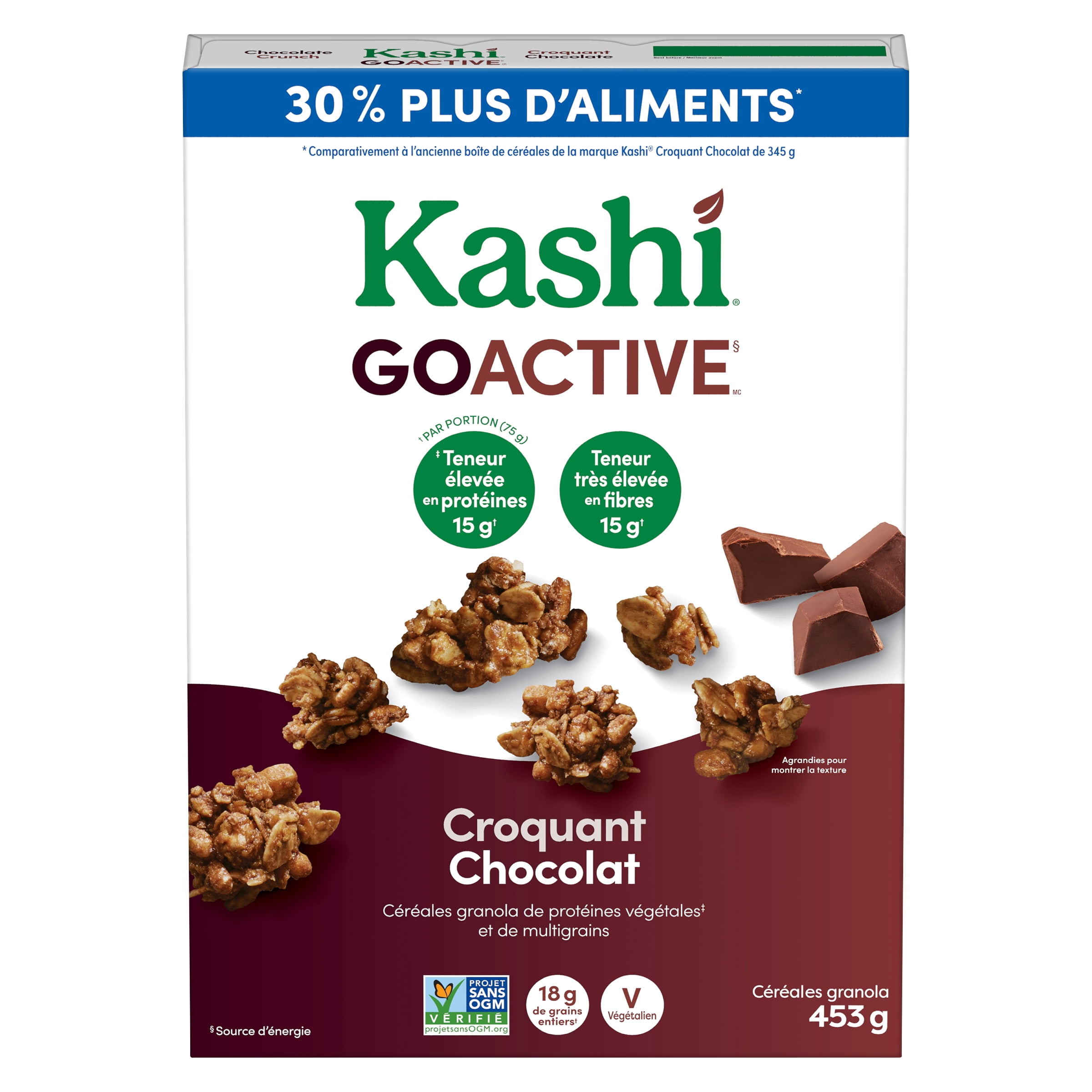 Céréales granola Kashi® GOACTIVE™ Croquant Chocolat, 453 g