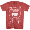 thumbnail image 1 of T-Shirt pour Adulte Tootsie Roll Popwrap Rouge Chiné 4TG, 1 of 2