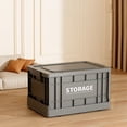 thumbnail image 2 of bbymog Storage Bins with Lids Large Clothes Storage Box Foldable Plastic Organizer Bin Home Wardrobe Storage Container Toy and Garment Storage Box Black Free Size, 2 of 8