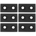 thumbnail image 4 of Plaque de Bouchon Profil, Embouts en Alliage d'Aluminium 10 Pcs Vis Fixation 2040 Double Trous Résistant à la Corrosion pour Projets de Robotique pour Machines CNC Argent, Noir, 4 of 7