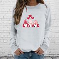 thumbnail image 2 of Pompotops Womens Summer Shirts Round-Neck Long Sleeve Tops Printed Regular Blouse Clearance, 2 of 4