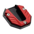 thumbnail image 1 of Motorbike Motorcycle Kick Stand Coaster Universal Easily Install Professional Accessory Aluminum Alloy Stable Replacement Study Anti Slip Red, 1 of 8