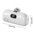 thumbnail image 2 of 5000mah Mini Portable Charger USB C Double Directional Fast Charging Plastic LCD Display for iPhone, 2 of 4