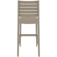 thumbnail image 4 of Compamia Ares 29.5' Outdoor Bar Stool - Set of 1, Taupe, 4 of 8