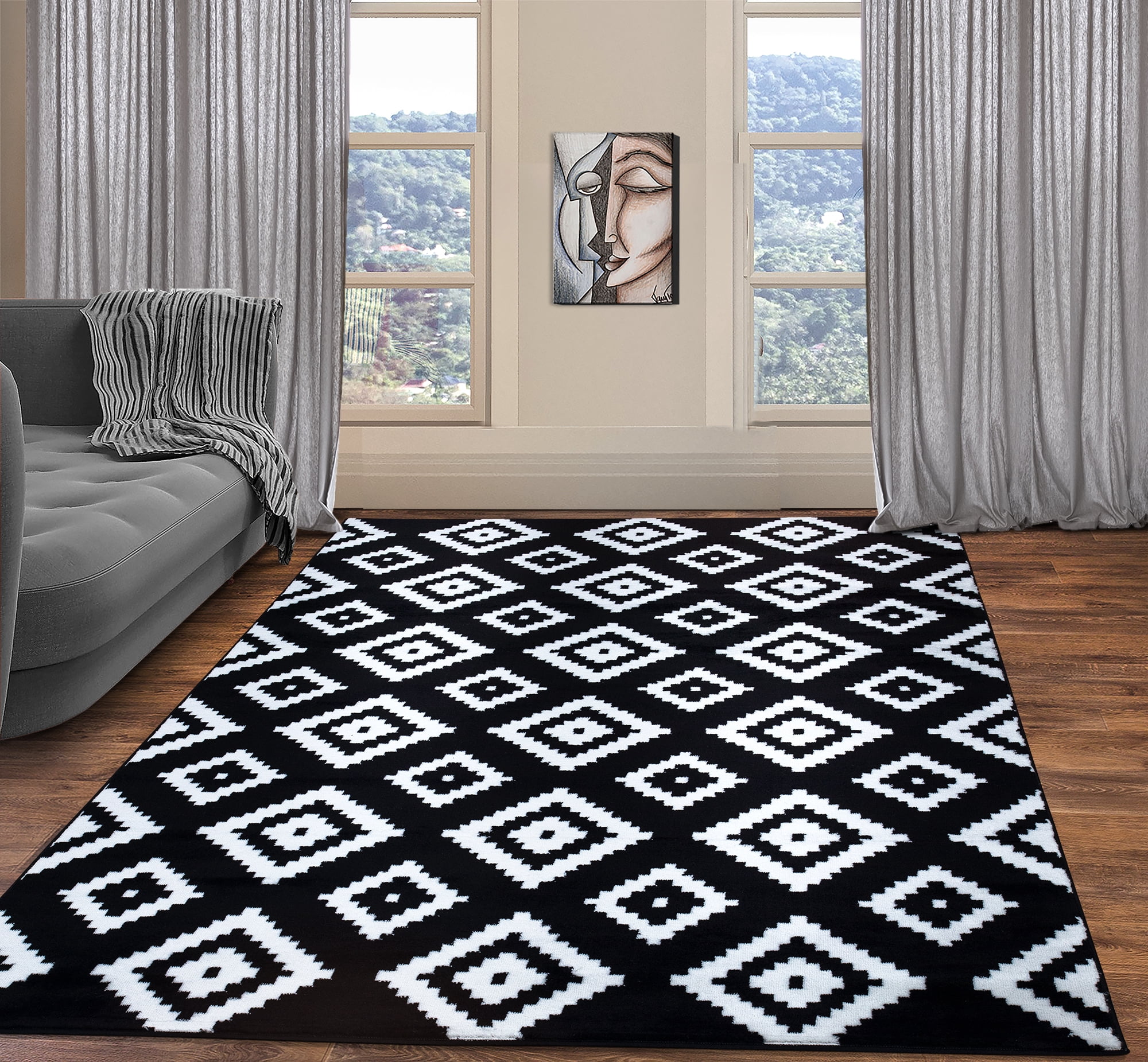 A2Z Rug Géométrique Moderne Trendy 7984 Tapis