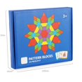 thumbnail image 3 of Ruiboury 155Pcs Wooden Blocks Tangram Educational Toys Colourful Building Blocks, 3 of 6
