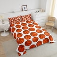thumbnail image 4 of Erosebridal Basketball Lover Bedding Full Comforter Set, Orange Down Comforter, Balls Game Decor, Reversible 3-Piece, 4 of 7