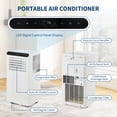 thumbnail image 4 of 8,000 BTU Portable Air Conditioner,3-in-1 Portable AC Unit,Quiet AC with Fan & Dehumidifier, LED Display, Remote, Sleep Mode, Window Kit for Home, Bedroom, Office, 4 of 7