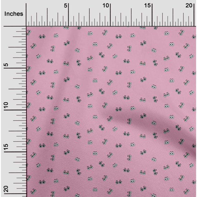 oneOone Polyester Lycra Fabric Eyes Face Decor Fabric Printed BTY 56 Inch Wide