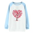 thumbnail image 4 of Meichang Chandails pour Femmes Chandail de la Saint-Valentin pour Femmes Chandail Graphique Cœur d'Amour Manches Longues Col Rond Chandail de Fête en Liquidation Cadeaux de la Saint-Valentin, 4 of 4