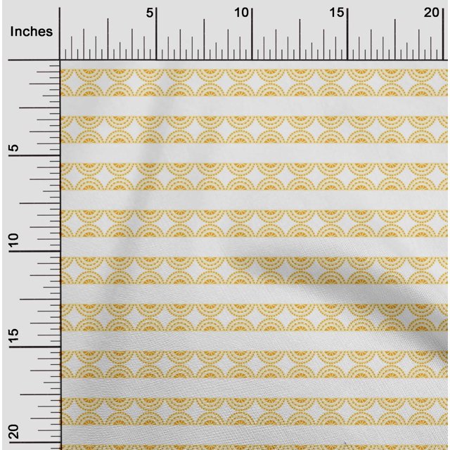 oneOone Cotton Poplin Mustard Yellow Fabric Geometric Block Sewing Craft Projects Fabric Prints By Yard 56 Inch Wide