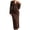 Coffee, variant on Maternity Maxi Dress, Long Sleeve V Neck Bodycon Dress, Soft Stretchy Knit Maternity Gown for Baby Shower, Photoshoot, Casual Outing