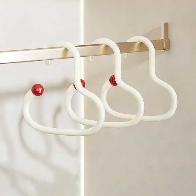 Porte-chapeaux, Organisateur d'Foulards, Cintre Circulaire en Plastique pour Rangement de Garde-Robe, Ensemble de 3