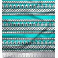 thumbnail image 1 of Soimoi Poly Crepe Fabric Ethnic Block Print Fabric by Yard 42 Inch Wide, 1 of 2