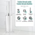 thumbnail image 3 of YOPTOP Disposable Toilet Brush with 14 Toilet Brush Refills Heads Toilet Bowl Cleaner Holder Set  Disposable Toilet Bowl Brush  Disposable Toilet Brush Cleaner for Deep Cleaning, 3 of 9