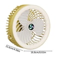 thumbnail image 3 of Camping Fans for Tent with Light,Camping Fan with Led Lantern,Rechargeable Battery Operated Tent Fan with Light and Hanging Hook for Outdoor Tent Rv Travel Fishing Hurricane Emergency Power Outage, 3 of 8