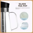 thumbnail image 3 of 1 Pce Cafetière à Infusion à Froid Grande Capacité Pichet d'Eau Cafetière en Verre avec Filtre, 3 of 5