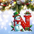 thumbnail image 3 of Bdday 26 Letters Christmas Tree Decoration Pendant Christmas Tree Ornaments Personalized DIY Christmas Ornaments Christmas Decoration Xmas Tree Hanging Decor Feature, 3 of 4