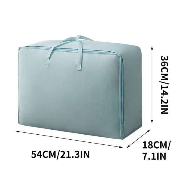 Agiferg Large Capacity Clothes Storage Bag Organizer With Reinforced Handle Thick Fabric For Comforters, Blankets, Bedding, Foldable With Sturdy Zipper, Clear Window