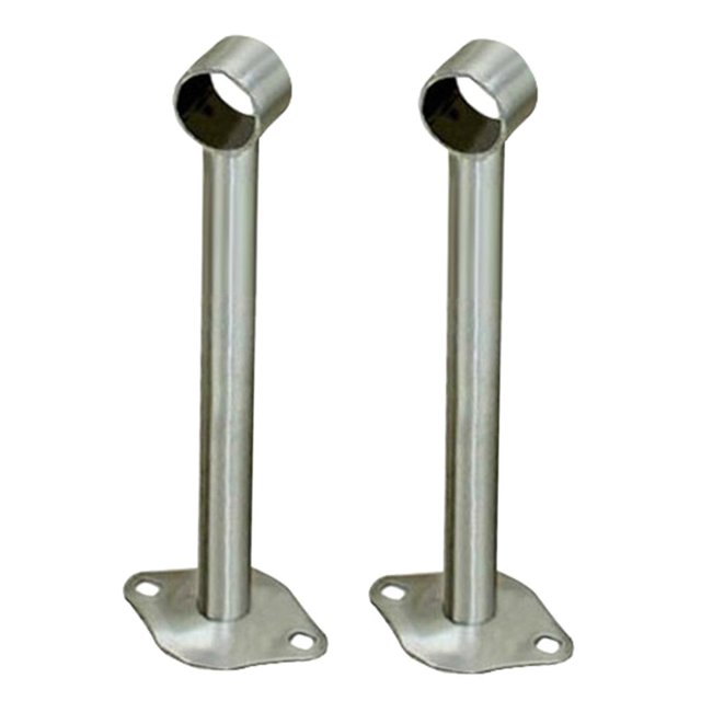 veasfak Support de Levier de Tuyau de Garde-Robe en Acier Inoxydable 2x Support de Tige de Garde-Robe 200mm