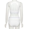 thumbnail image 4 of FOCUSNORM Women's Underwear Set V-neck Backless Camisole + Letter Briefs, 4 of 5